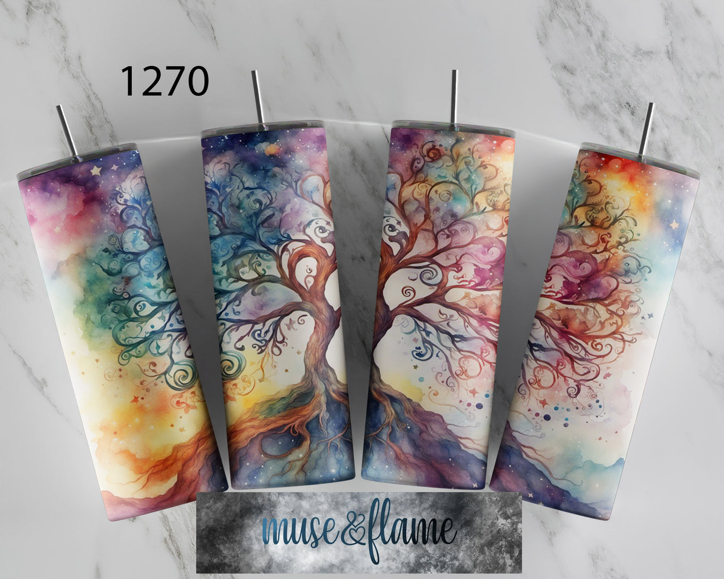 Celestial Tree, RTP Sublimation Tumbler Wrap, 30 oz, 20 oz, 15oz, 12 oz, Sublimation Print