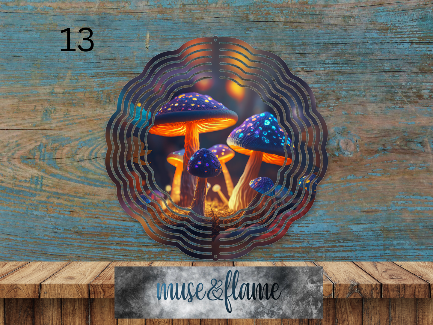 Mushrooms, RTP Sublimation Wind Spinner Transfer, 10in, 8in, Sublimation Print