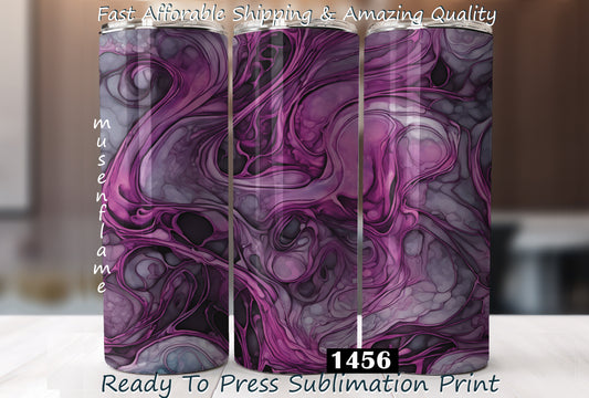 Purple and Grey Alcohol Ink, RTP Sublimation Tumbler Wrap, 30 oz, 20 oz, 15oz, 12 oz, Sublimation Print