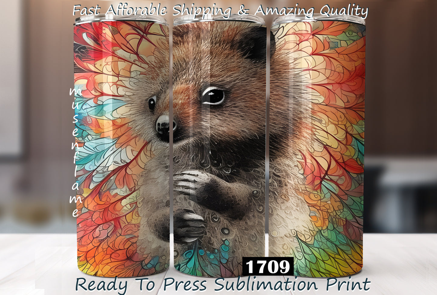 Cute Quokka, RTP Sublimation Tumbler Wrap, 30 oz, 20 oz, 15oz, 12 oz, Sublimation Print