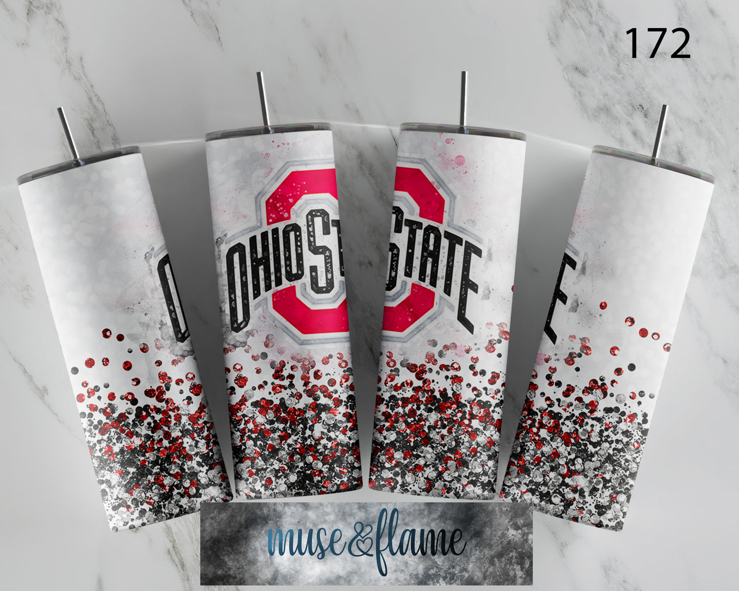 Ohio State, RTP Sublimation Tumbler Wrap, 30 oz, 20 oz, 15oz, 12 oz, Sublimation Print