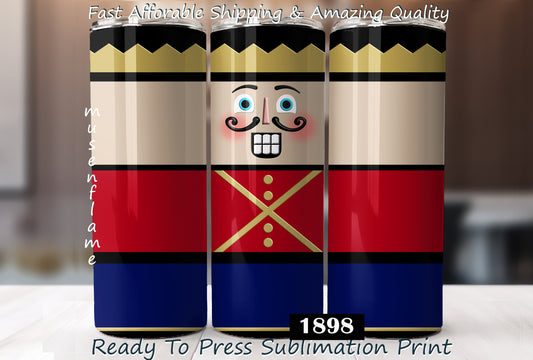 Nutcracker, RTP Sublimation Tumbler Wrap, 30 oz, 20 oz, 15oz, 12 oz, Sublimation Print