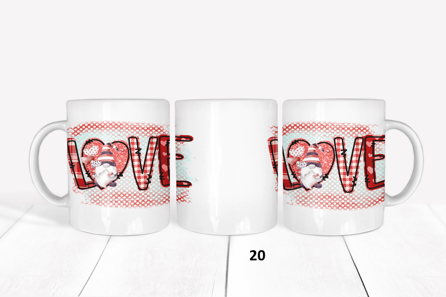 Valentines Day, Love, RTP Sublimation Coffee Cup Wrap, Mug Wrap, 15oz, 12oz, 11oz, Sublimation Print