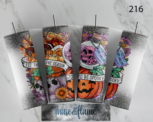 Tis The Season To Be Spooky, RTP Sublimation Tumbler Wrap, 30 oz, 20 oz, 15oz, 12 oz, Sublimation Print