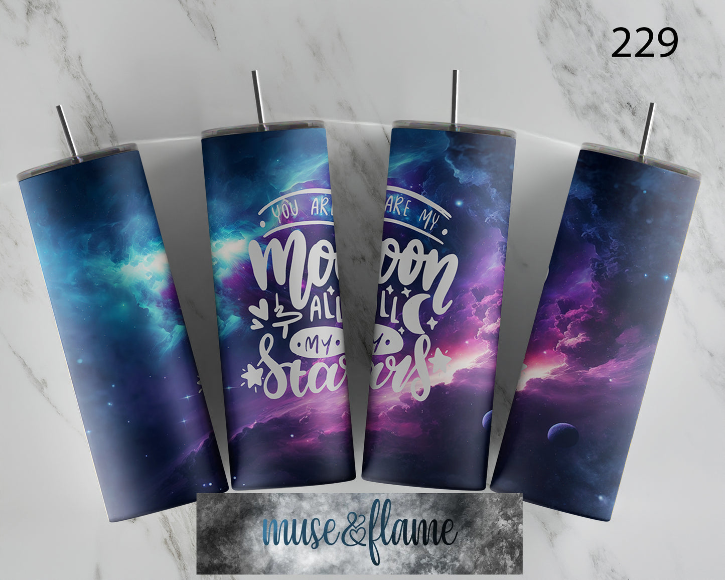 You Are My Moon & All My Stars, RTP Sublimation Tumbler Wrap, 30 oz, 20 oz, 15oz, 12 oz, Sublimation Print