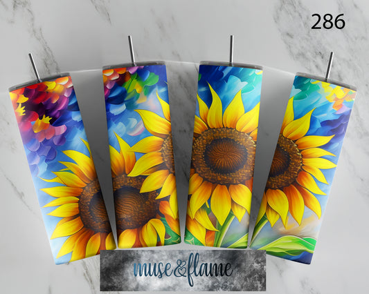 Sunflower, RTP Sublimation Tumbler Wrap, 30 oz, 20 oz, 15oz, 12 oz, Sublimation Print