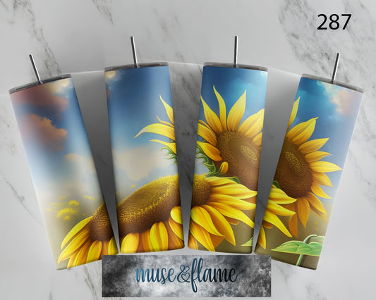 Sunflower, RTP Sublimation Tumbler Wrap, 30 oz, 20 oz, 15oz, 12 oz, Sublimation Print