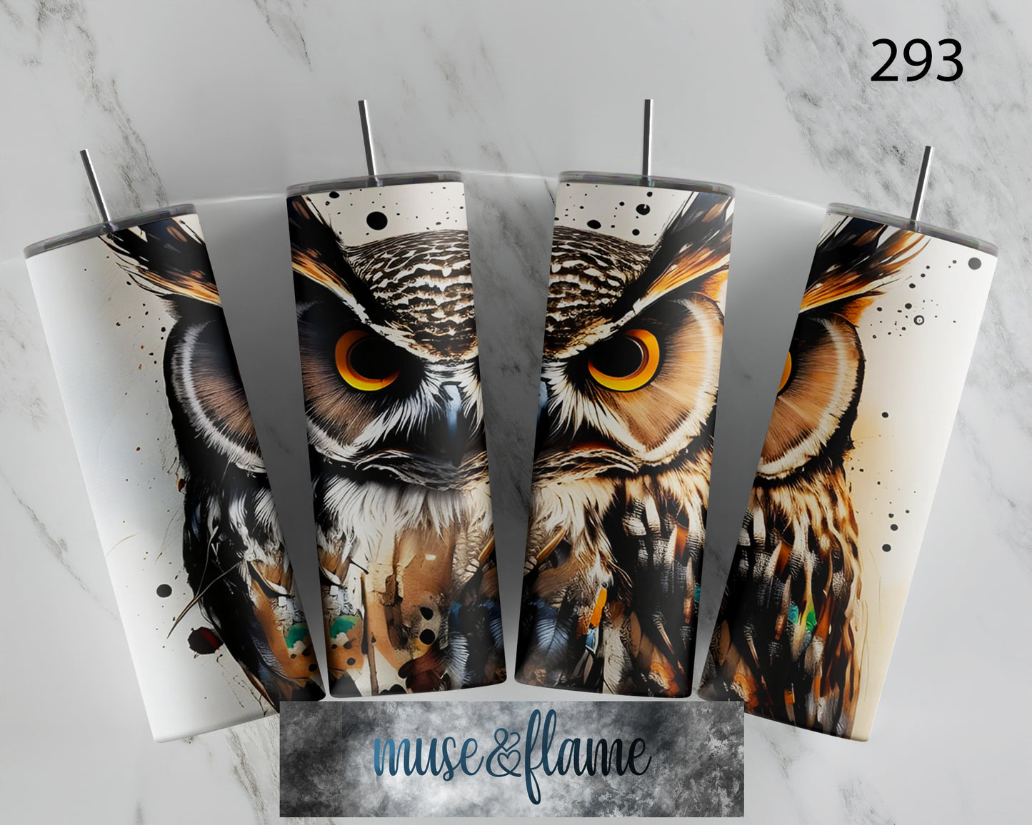 Owl, RTP Sublimation Tumbler Wrap, 30 oz, 20 oz, 15oz, 12 oz, Sublimation Print