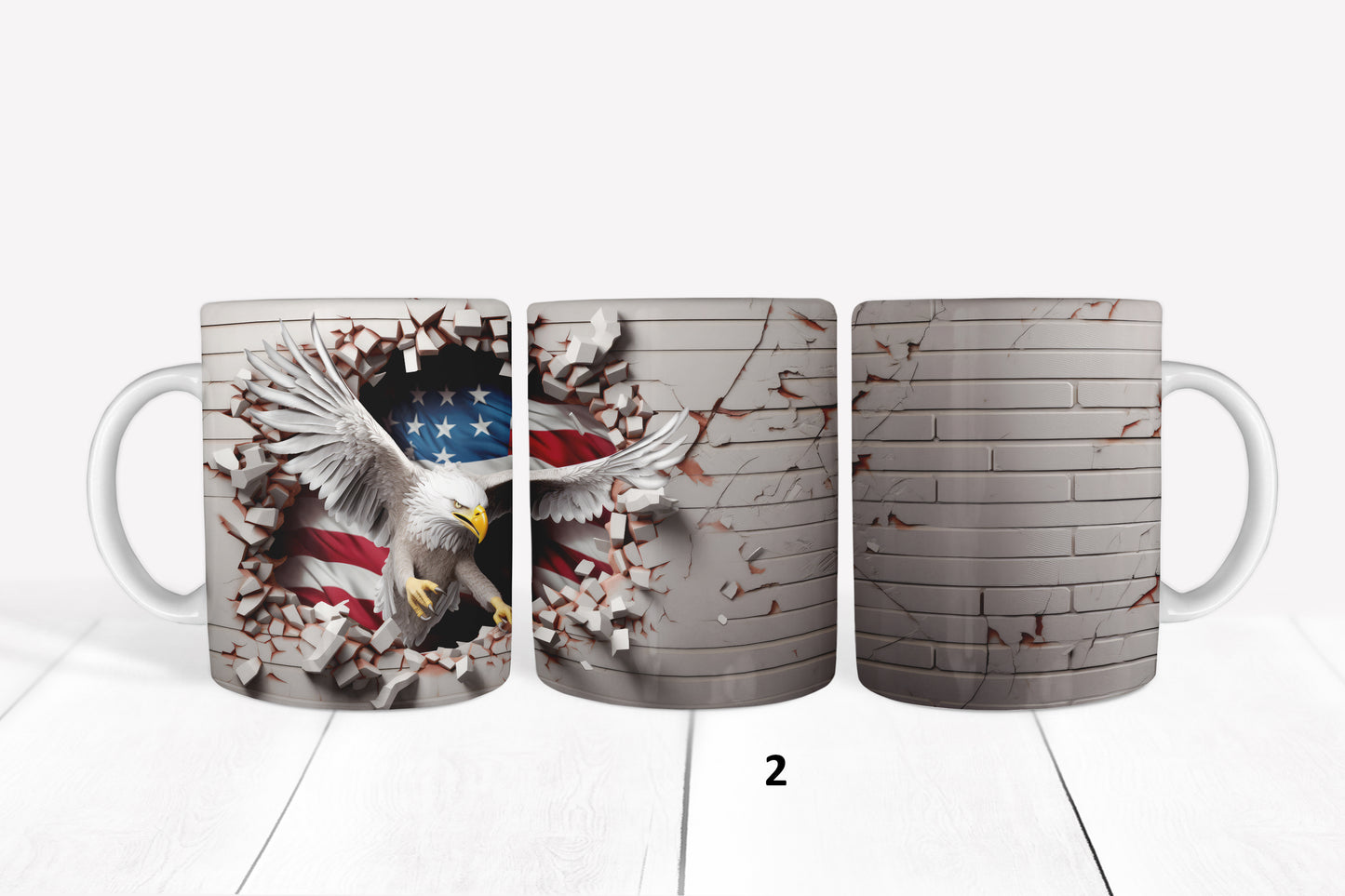 Eagle, Patriotic, RTP Sublimation Coffee Cup Wrap, Mug Wrap, 15oz, 12oz, 11oz, Sublimation Print