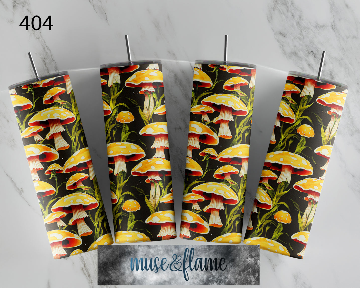 Mushrooms, RTP Sublimation Tumbler Wrap, 30 oz, 20 oz, 15oz, 12 oz, Sublimation Print