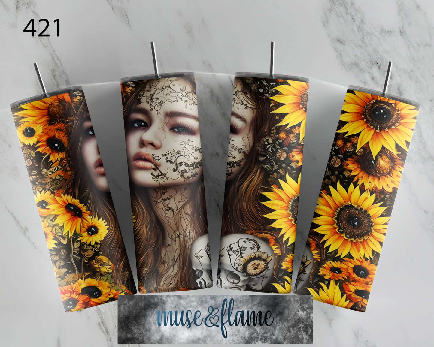 Sunflower Queen, RTP Sublimation Tumbler Wrap, 30 oz, 20 oz, 15oz, 12 oz, Sublimation Print