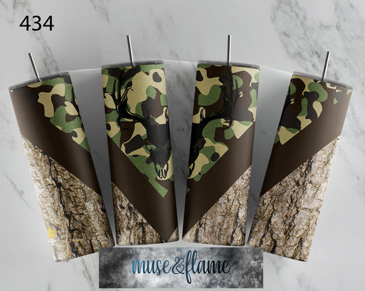 Deer Hunting Camo, RTP Sublimation Tumbler Wrap, 30 oz, 20 oz, 15oz, 12 oz, Sublimation Print