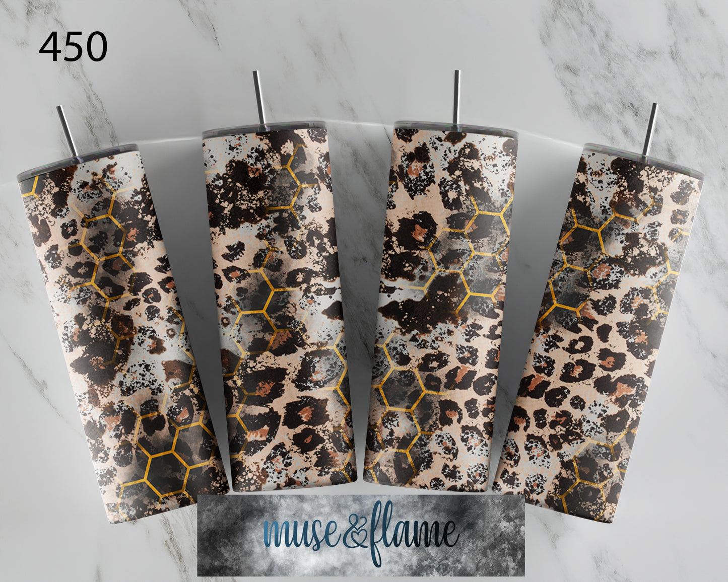 Distressed Leopard Print, RTP Sublimation Tumbler Wrap, 30 oz, 20 oz, 15oz, 12 oz, Sublimation Print