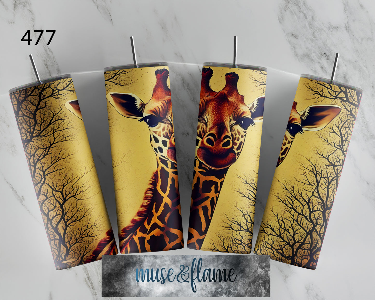 Giraffe, RTP Sublimation Tumbler Wrap, 30 oz, 20 oz, 15oz, 12 oz, Sublimation Print