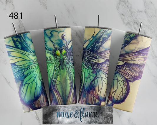 Luna Moth, RTP Sublimation Tumbler Wrap, 30 oz, 20 oz, 15oz, 12 oz, Sublimation Print