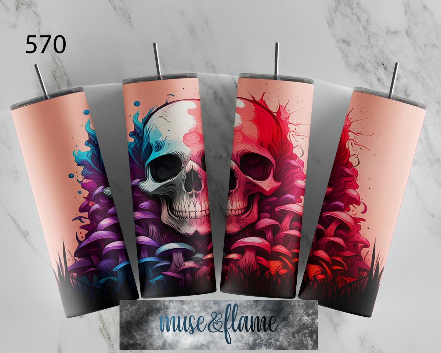 Skull, RTP Sublimation Tumbler Wrap, 30 oz, 20 oz, 15oz, 12 oz, Sublimation Print