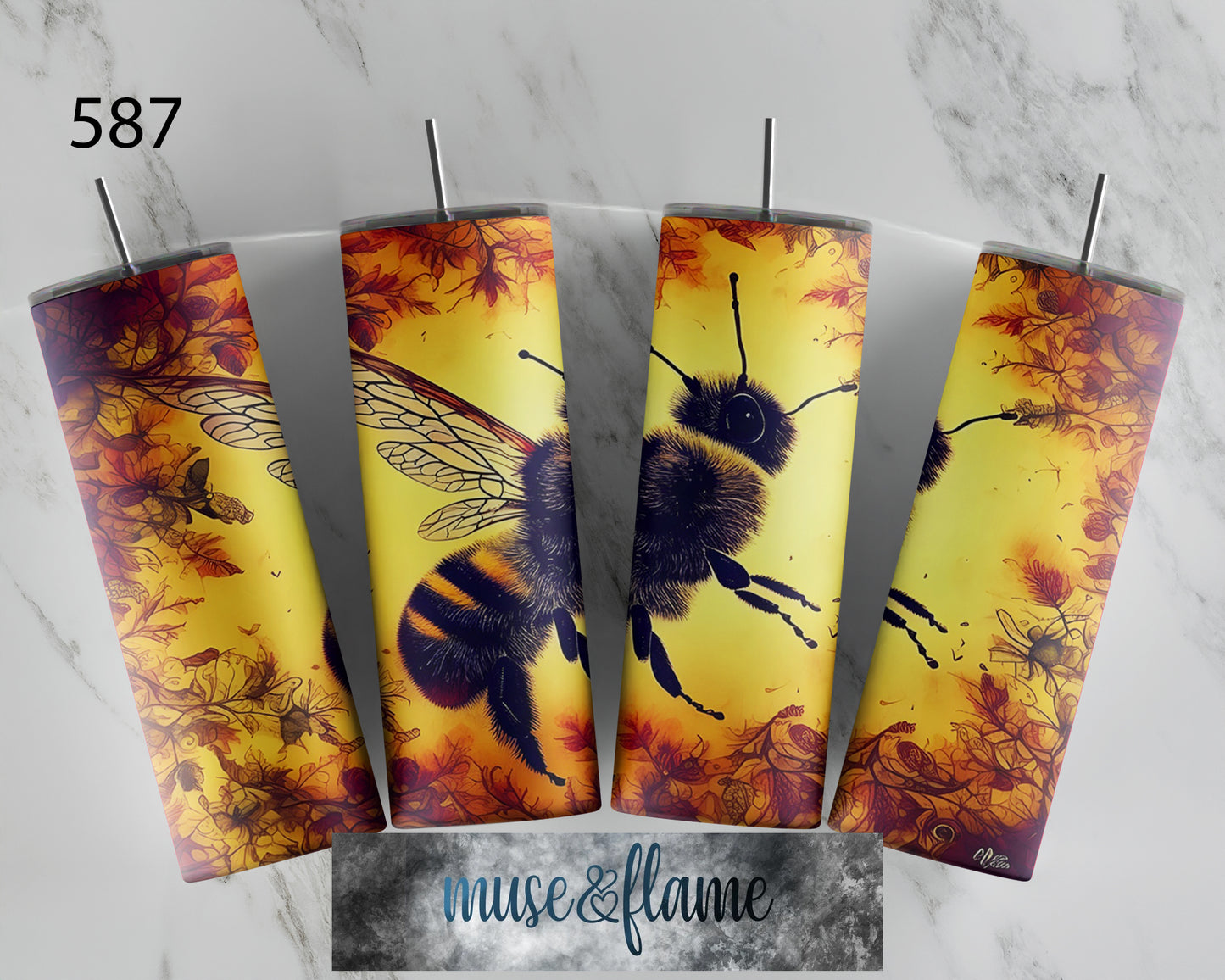 Bumble Bee, RTP Sublimation Tumbler Wrap, 30 oz, 20 oz, 15oz, 12 oz, Sublimation Print