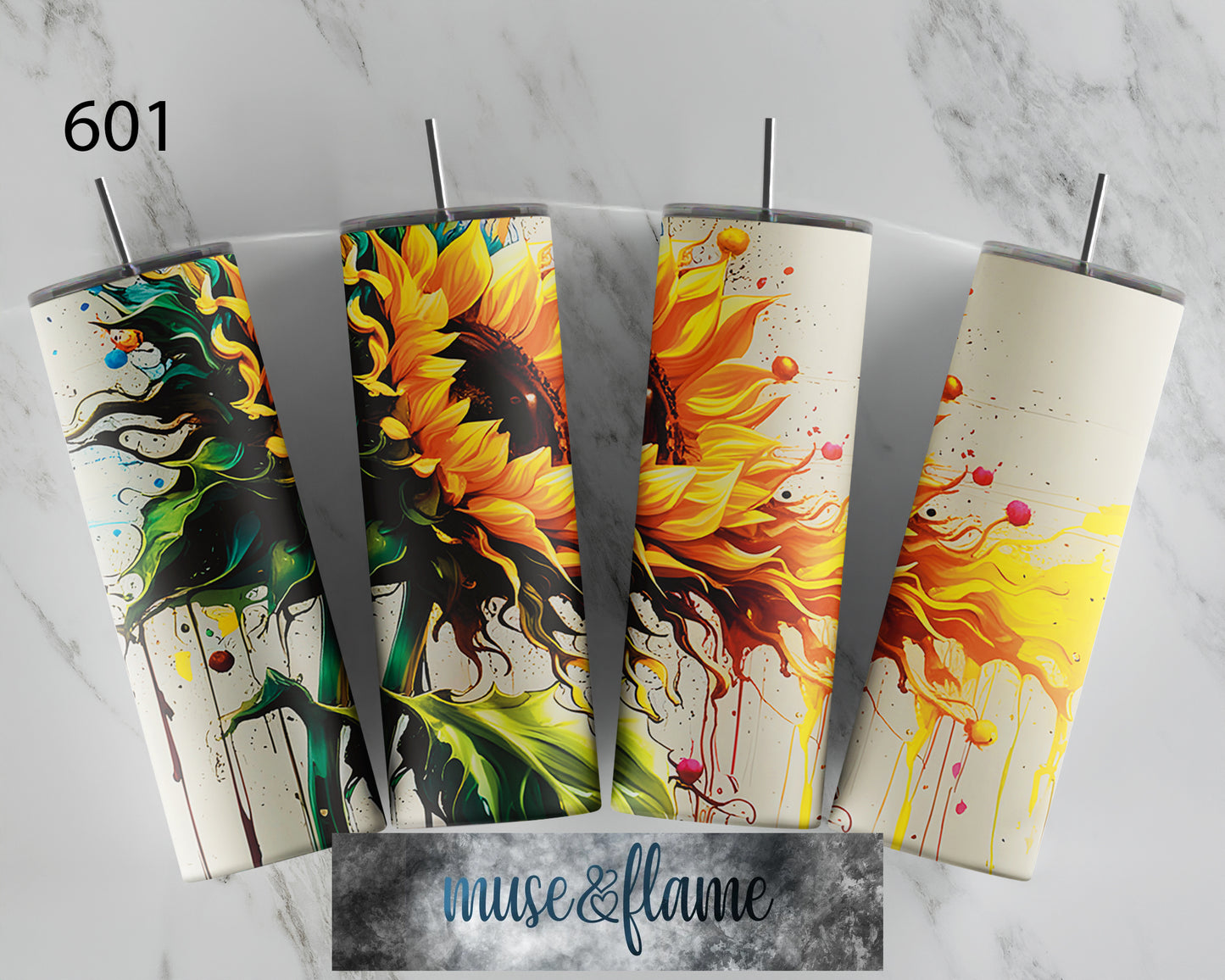 Sunflower, RTP Sublimation Tumbler Wrap, 30 oz, 20 oz, 15oz, 12 oz, Sublimation Print