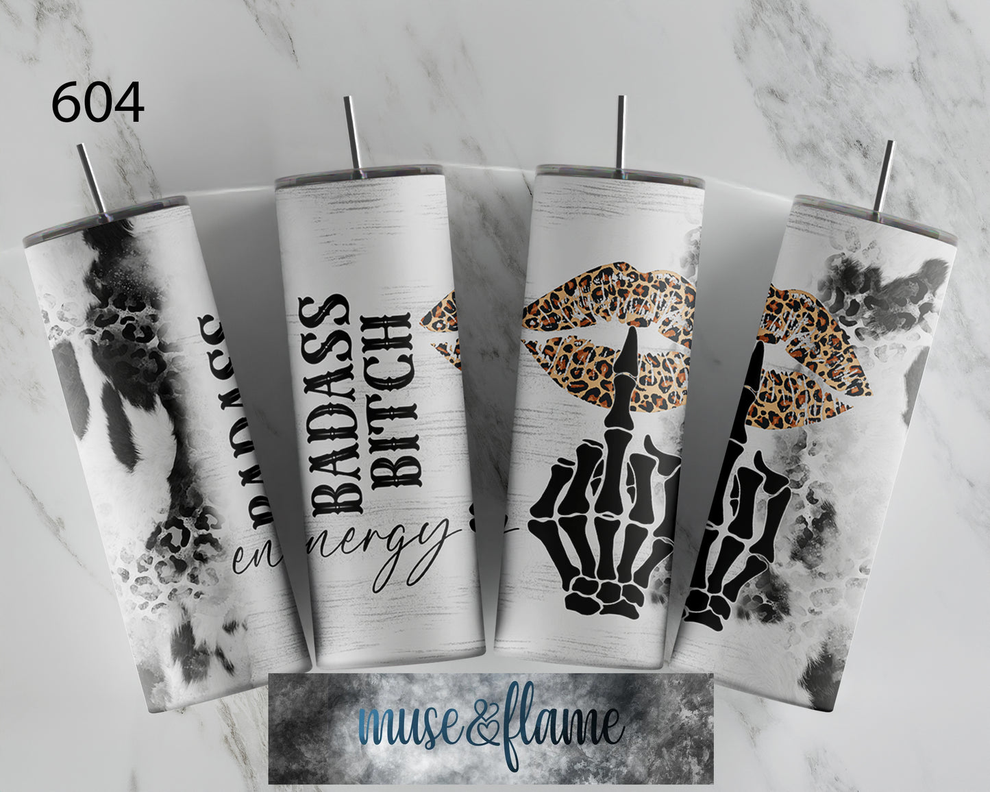 Bad Ass Bitch Energy, RTP Sublimation Tumbler Wrap, 30 oz, 20 oz, 15oz, 12 oz, Sublimation Print