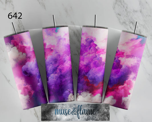 Cotton Candy Clouds, RTP Sublimation Tumbler Wrap, 30 oz, 20 oz, 15oz, 12 oz, Sublimation Print