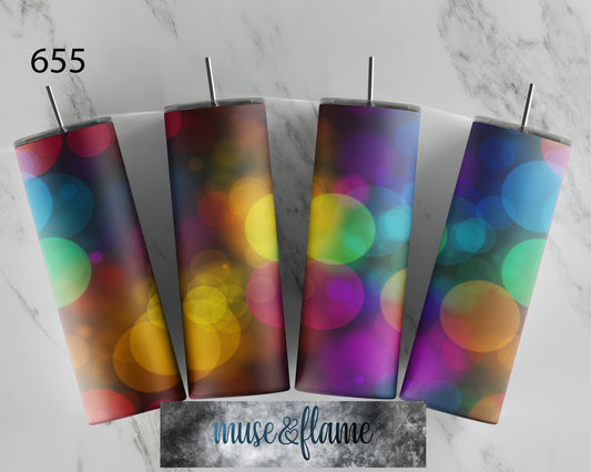 Bokeh Lights, RTP Sublimation Tumbler Wrap, 30 oz, 20 oz, 15oz, 12 oz, Sublimation Print