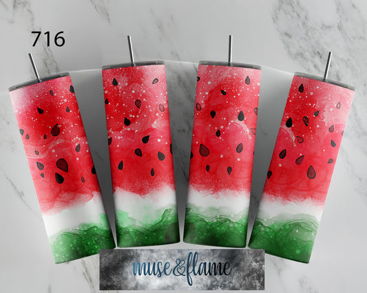 Watermelon, RTP Sublimation Tumbler Wrap, 30 oz, 20 oz, 15oz, 12 oz, Sublimation Print