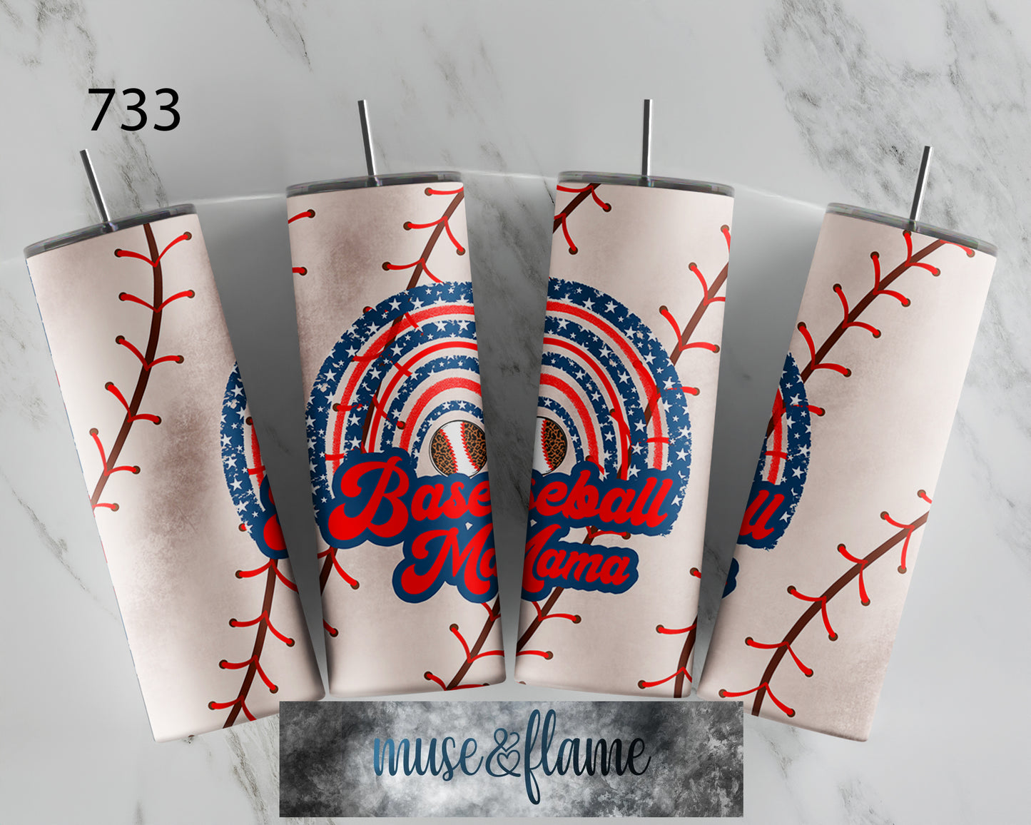 Baseball Mama, RTP Sublimation Tumbler Wrap, 30 oz, 20 oz, 15oz, 12 oz, Sublimation Print