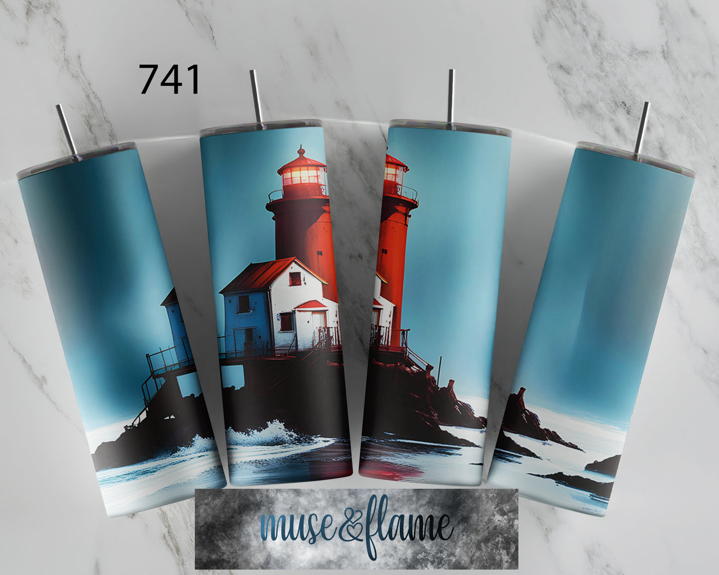 Lighthouse, RTP Sublimation Tumbler Wrap, 30 oz, 20 oz, 15oz, 12 oz, Sublimation Print