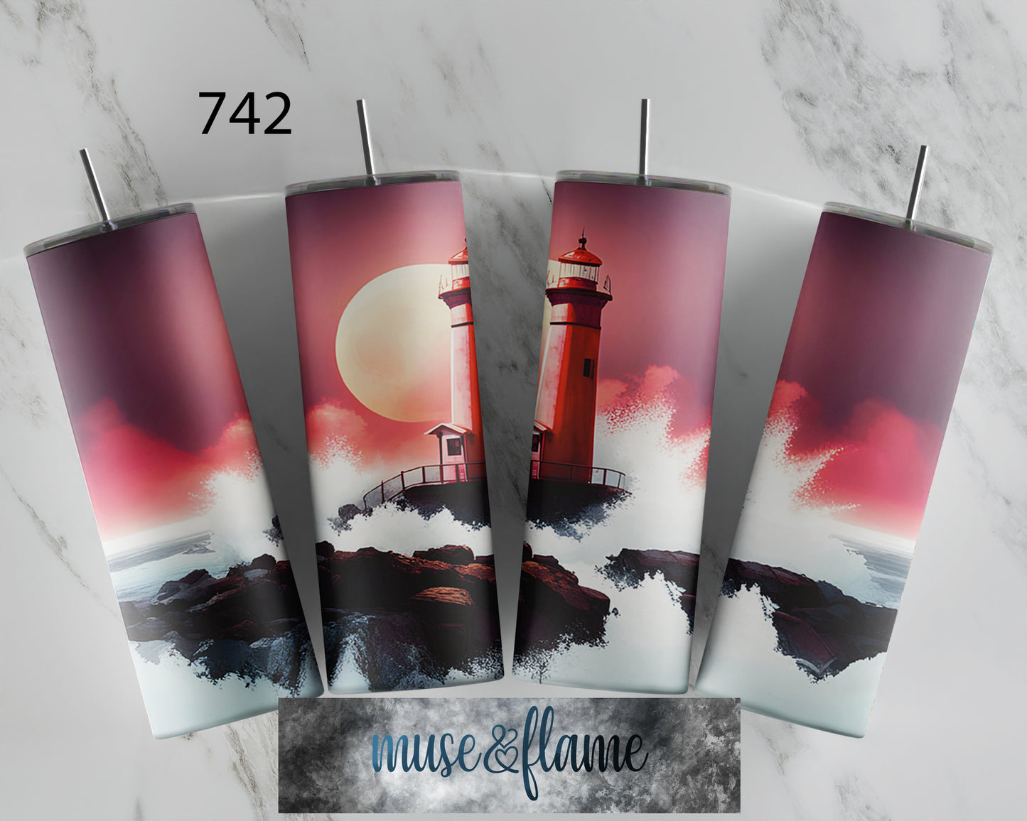 Lighthouse, RTP Sublimation Tumbler Wrap, 30 oz, 20 oz, 15oz, 12 oz, Sublimation Print