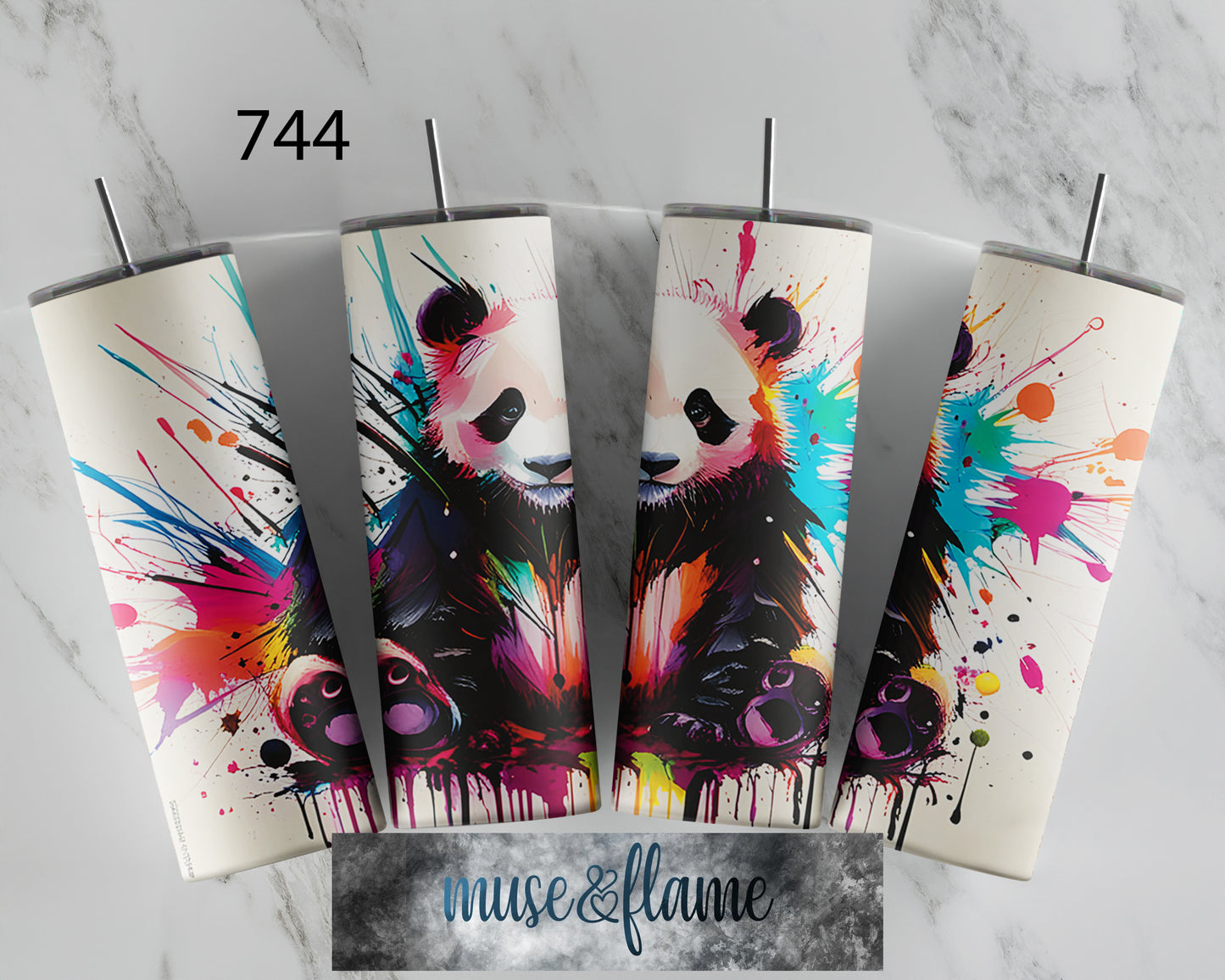 Panda Bear, RTP Sublimation Tumbler Wrap, 30 oz, 20 oz, 15oz, 12 oz, Sublimation Print