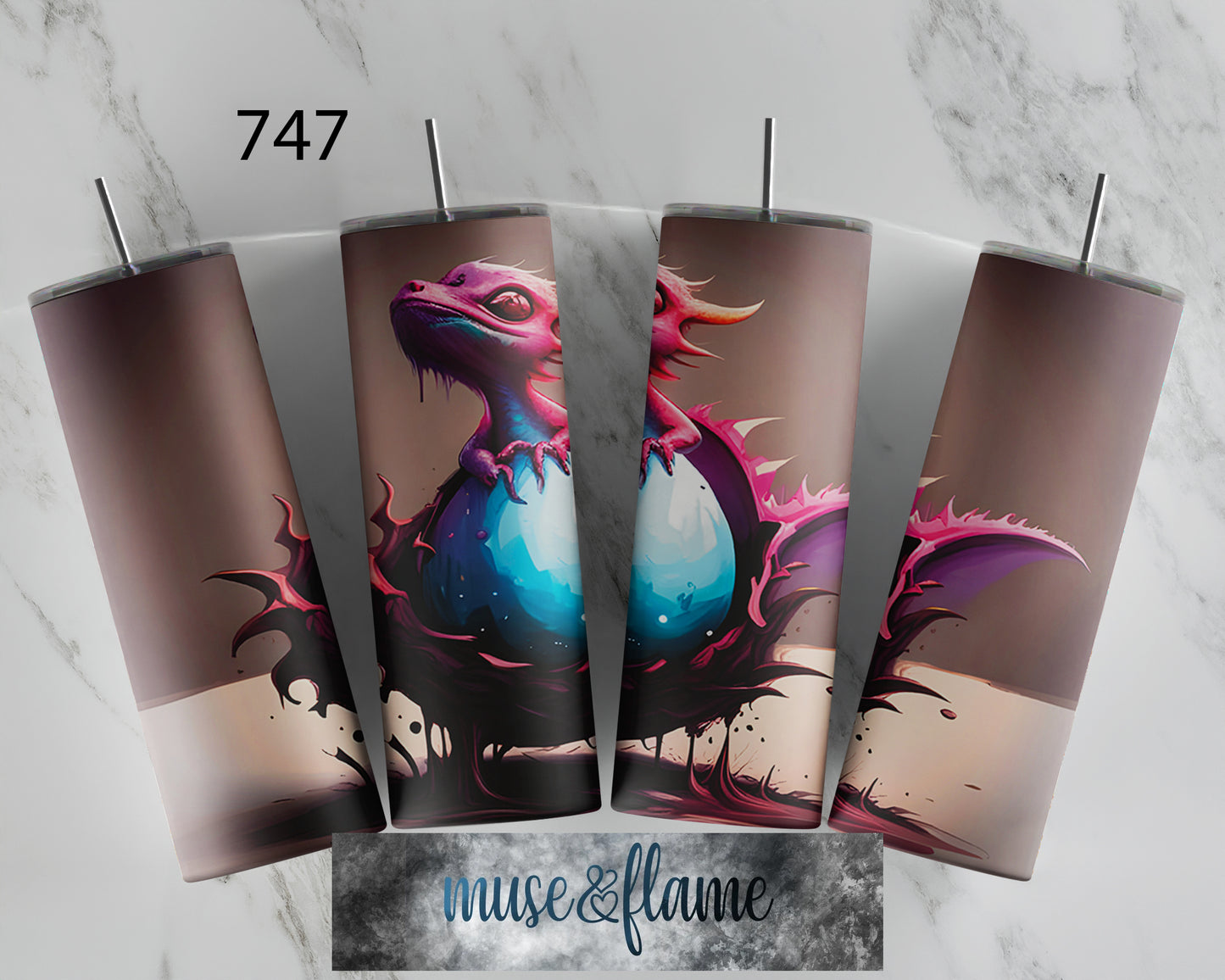 Baby Dragon, RTP Sublimation Tumbler Wrap, 30 oz, 20 oz, 15oz, 12 oz, Sublimation Print