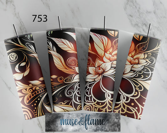 Line Art, RTP Sublimation Tumbler Wrap, 30 oz, 20 oz, 15oz, 12 oz, Sublimation Print