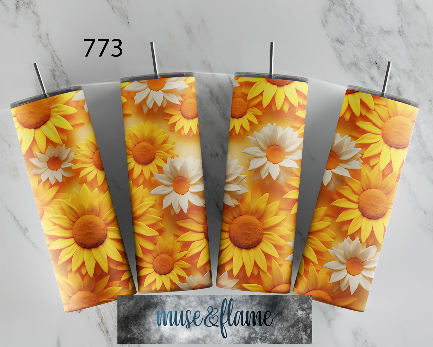 3D Flowers, RTP Sublimation Tumbler Wrap, 30 oz, 20 oz, 15oz, 12 oz, Sublimation Print