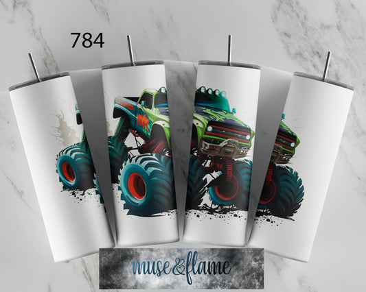 Monster Truck, RTP Sublimation Tumbler Wrap, 30 oz, 20 oz, 15oz, 12 oz, Sublimation Print