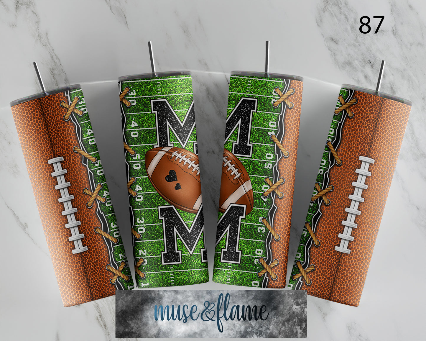 Football Mom, RTP Sublimation Tumbler Wrap, 30 oz, 20 oz, 15oz, 12 oz, Sublimation Print