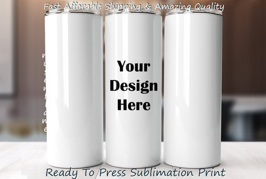 Print Your Own Design, RTP Sublimation Tumbler Wrap, 30 oz, 20 oz, 15oz, 12 oz, Sublimation Print